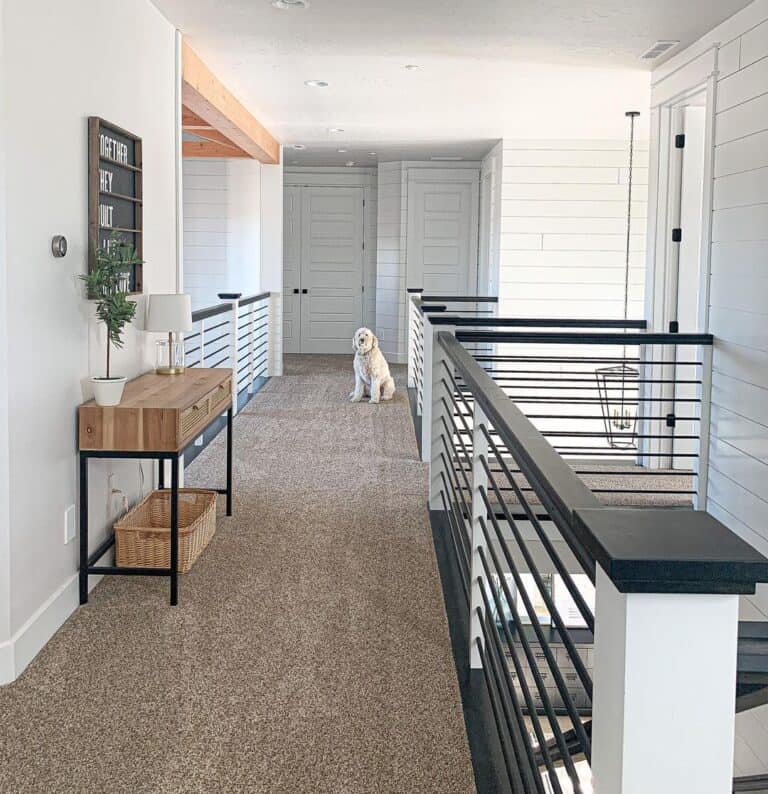 Modern Black Horizontal Spindles