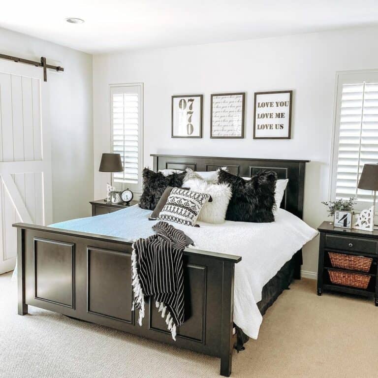 Bed on Shuttered Window Wall