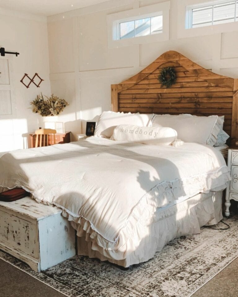Bed Underneath Two Windows