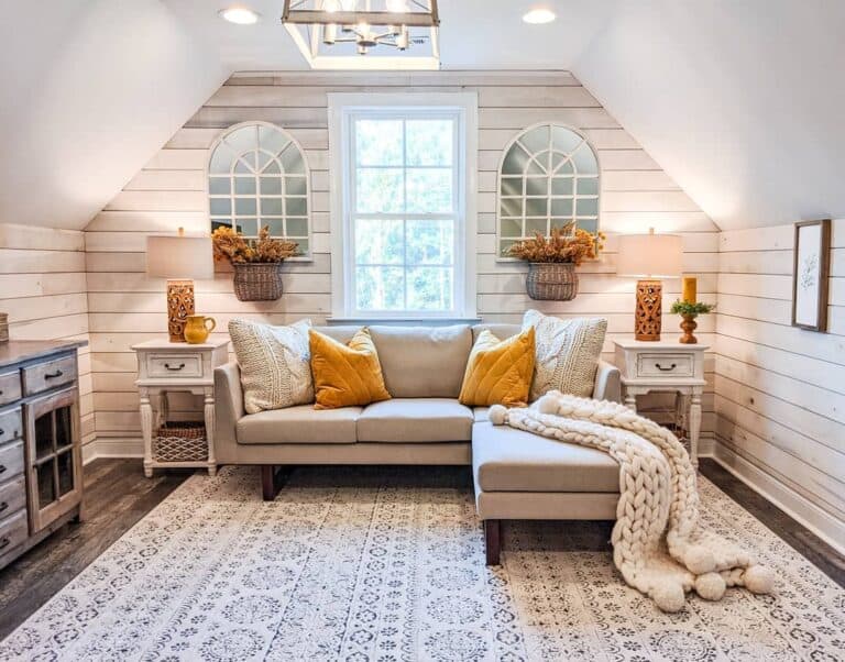 Gold Table Lamps with White Shades