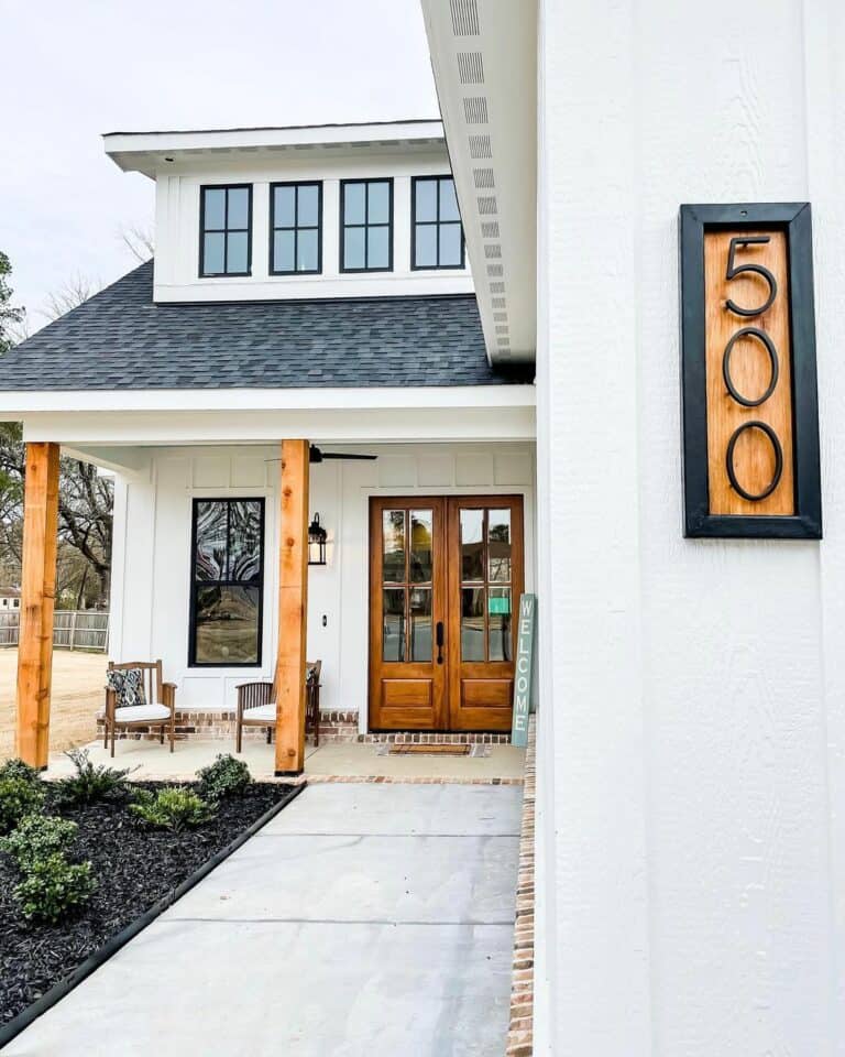 Classic American Wood Front Door