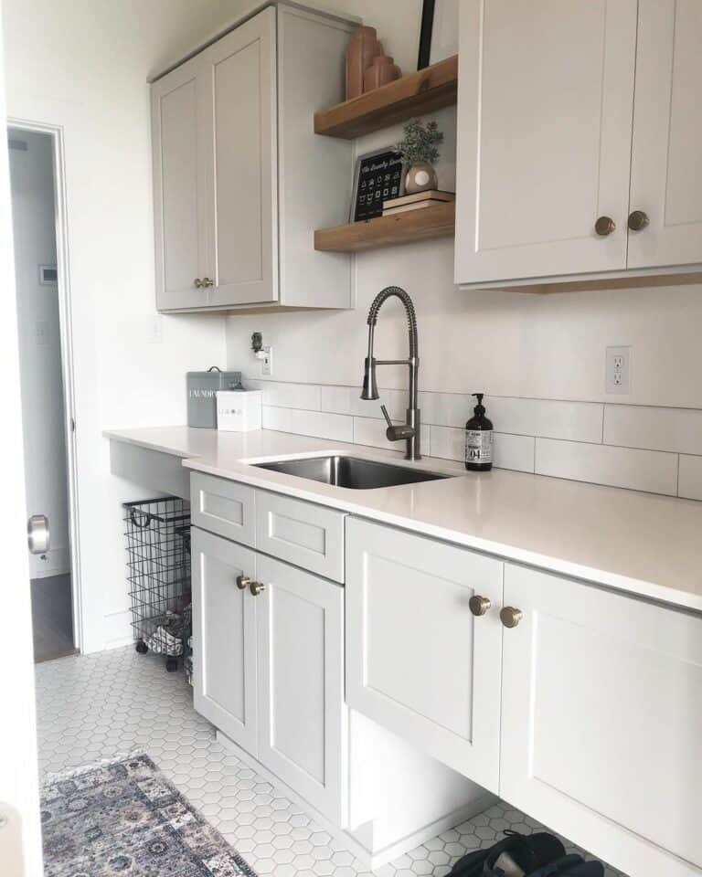 A Place for Everything in Peaceful Laundry Space