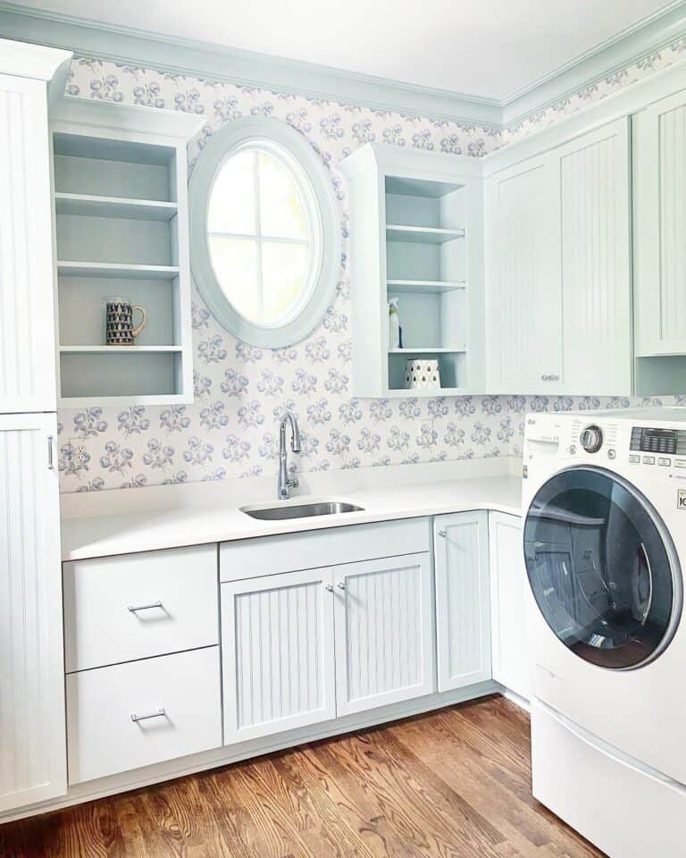 Pale Floral Laundry Design