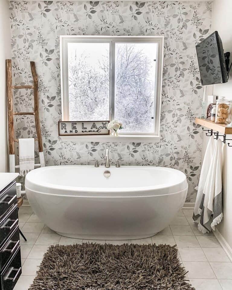 Add Visual Interest With a Wallpaper