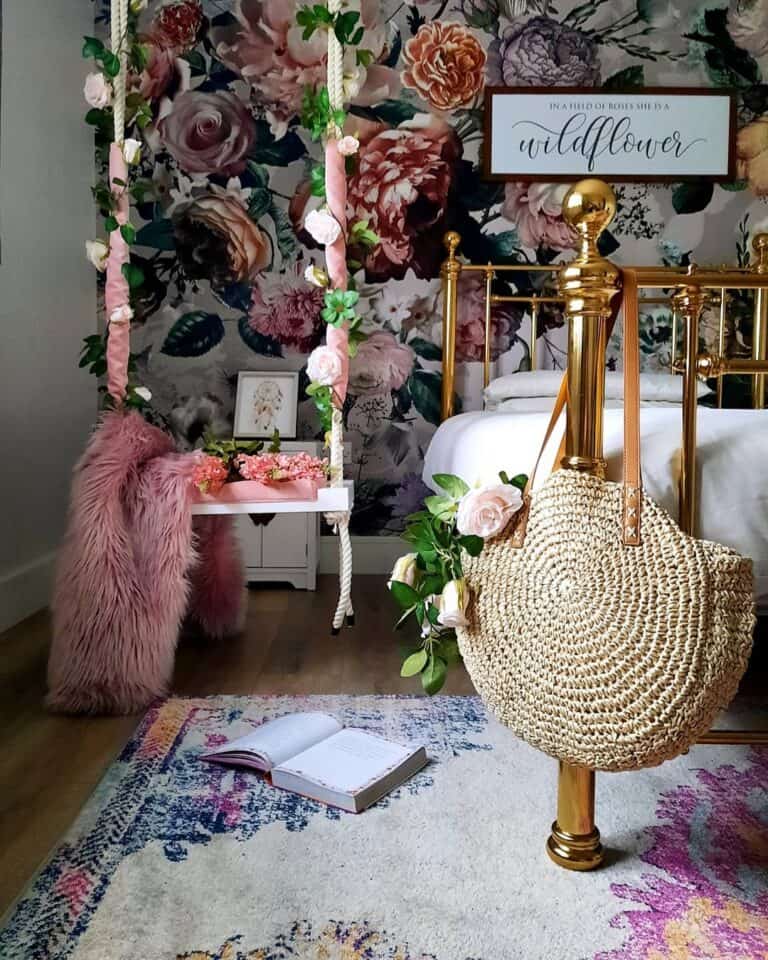 Colorful Roses and Peonies Wallpaper