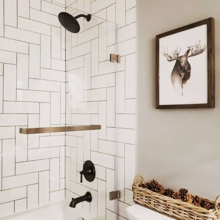 Rustic Moose Wall Print