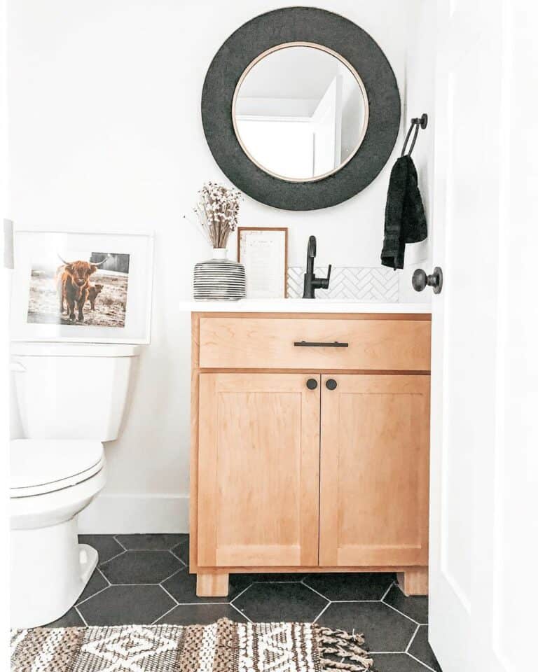 Modern Farmhouse-inspired Powder Room