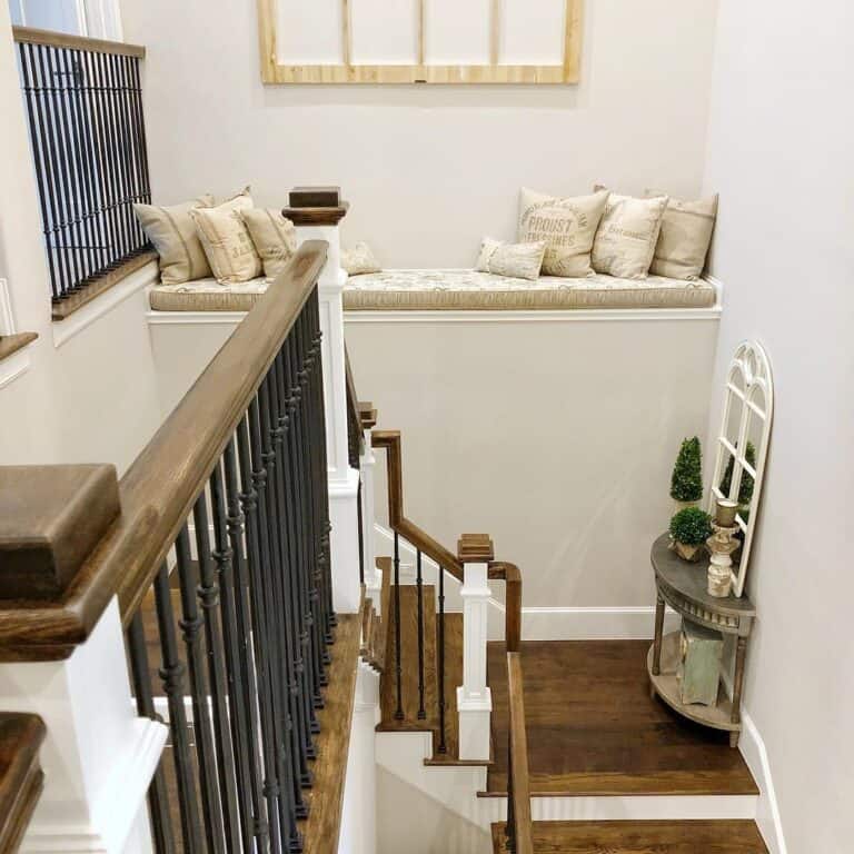 Stair Landing Decor for Stairwell
