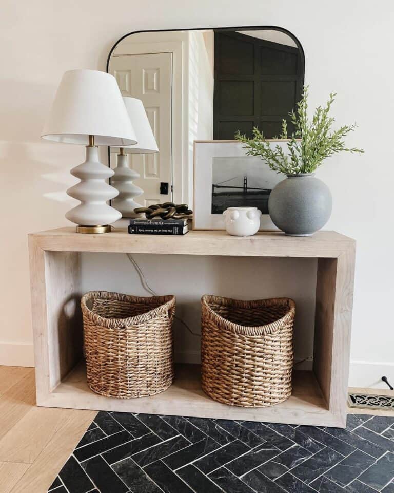 Sleek and Modern Neutral Entryway Destination