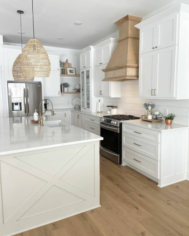 Farmhouse Kitchen With Warm Wood Accents