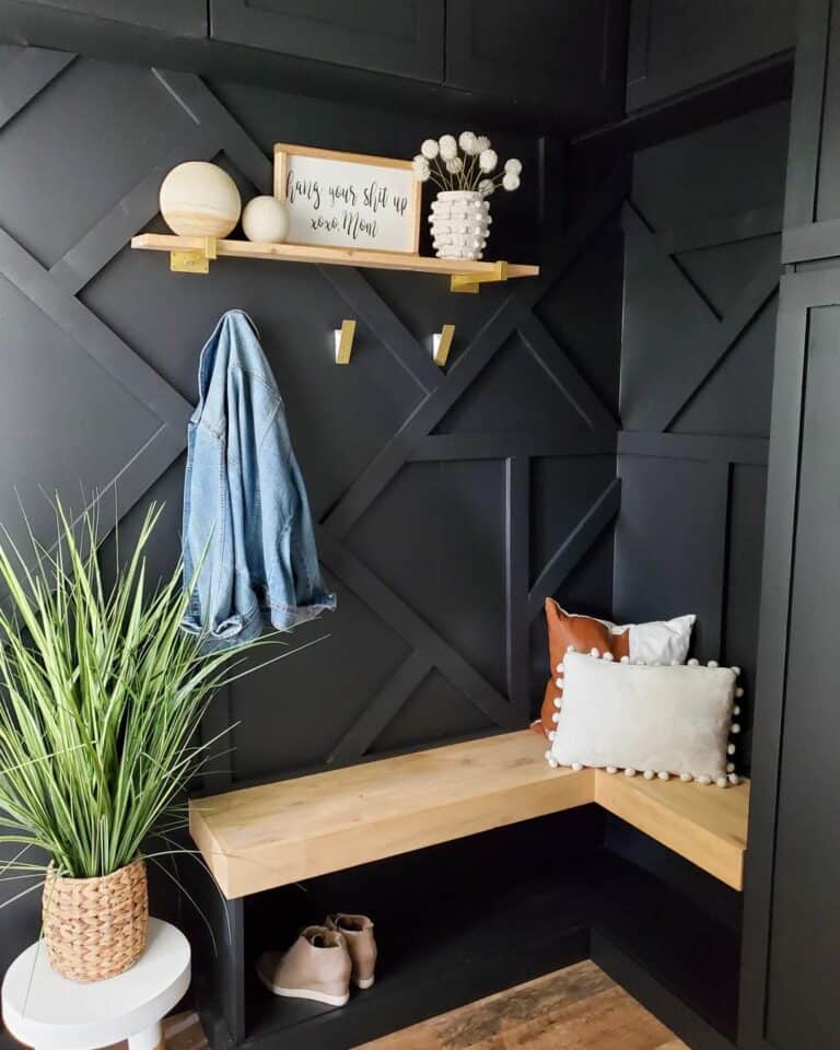 Black Board and Batten Entryway Idea