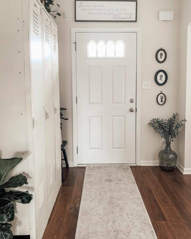 Modern White Entry Door