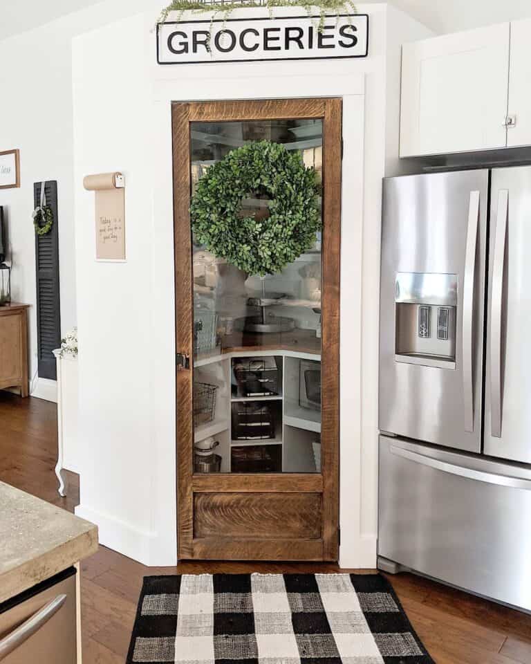 Window Panel Farmhouse Pantry Door