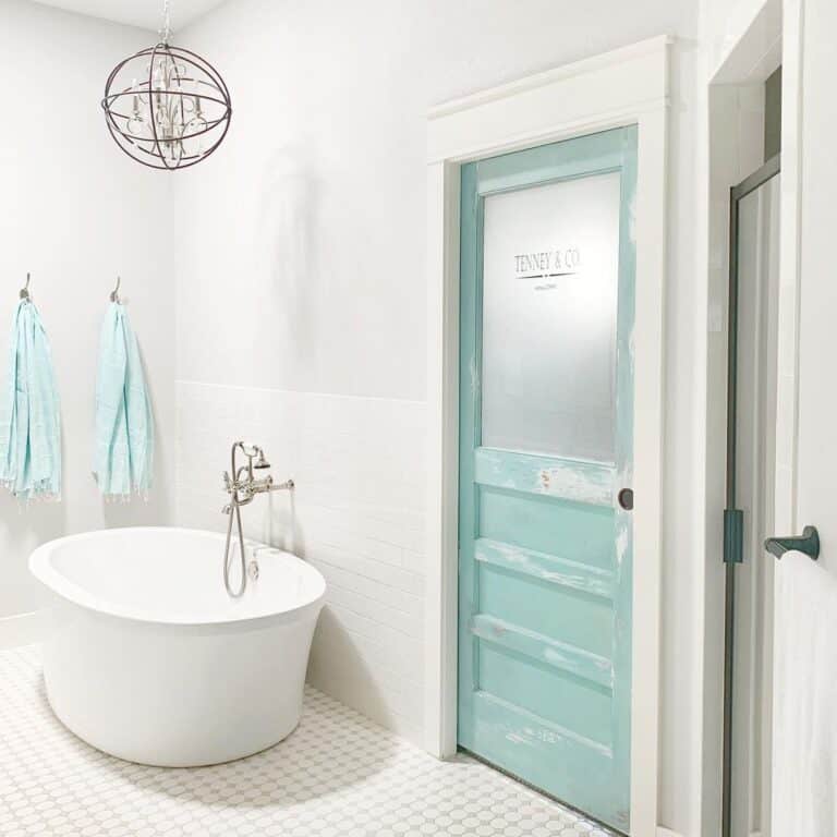 Ideas for Blue Bathroom Doors