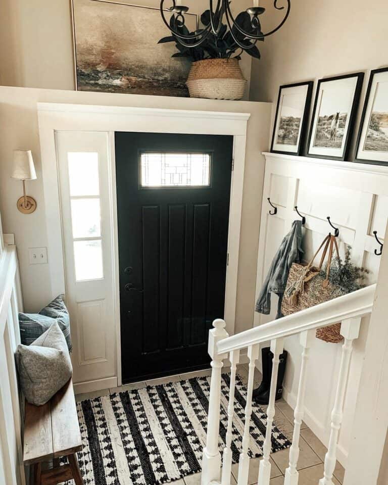 Black and White Foyer Inspiration
