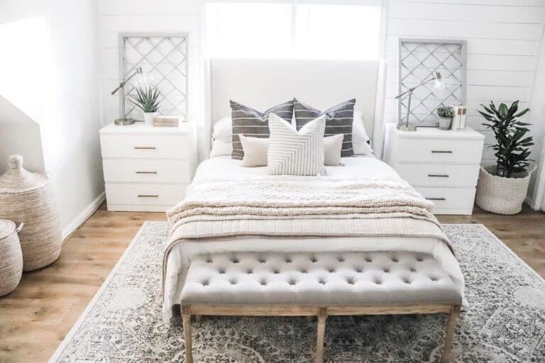 Nickel and Glass Industrial Lamps for Bedroom