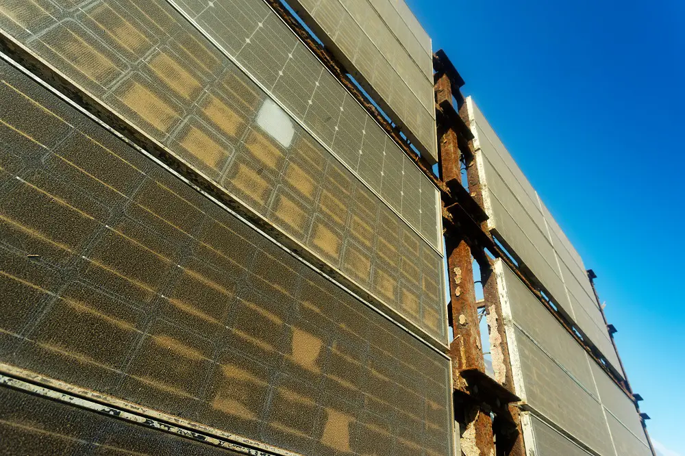 old solar panels