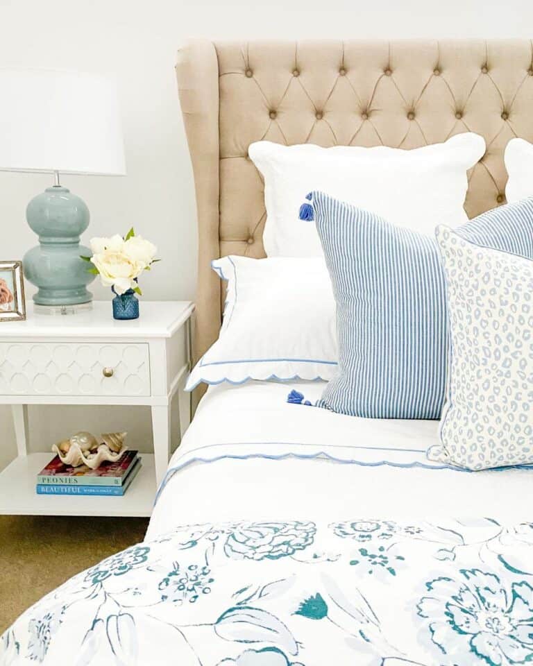 Luxurious Bedroom With Scalloped Sheets
