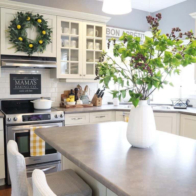 Bright Buffalo Plaid Kitchen Accents for Summer