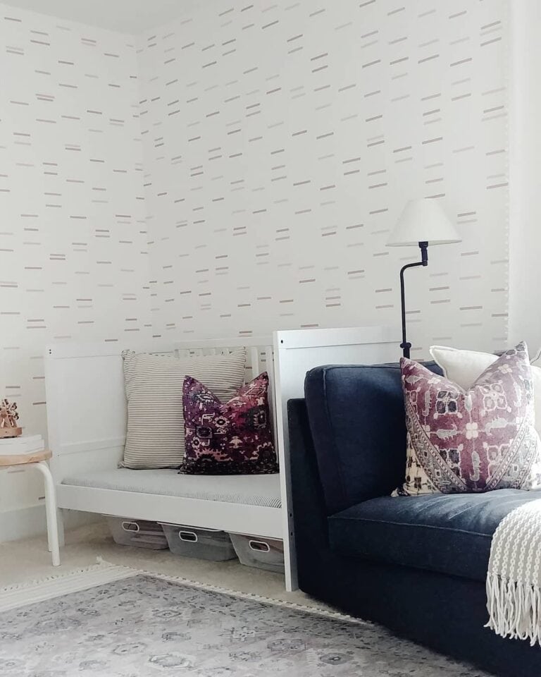 Modern Bedroom With Patterned Cushions