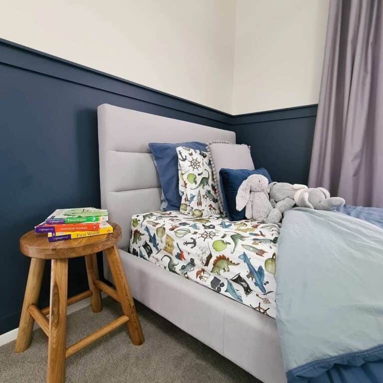 Modern Blue and Gray Child