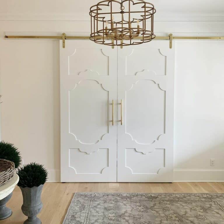 Custom Doors With Gold Hardware