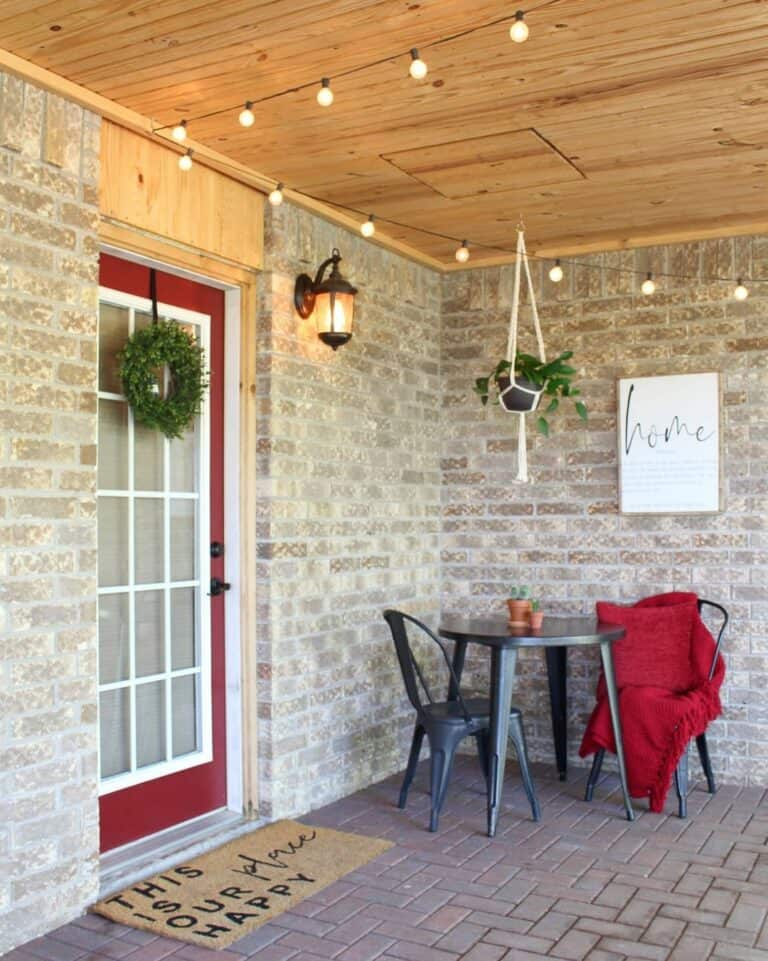 Cozy Seating Protected by Brick Walls