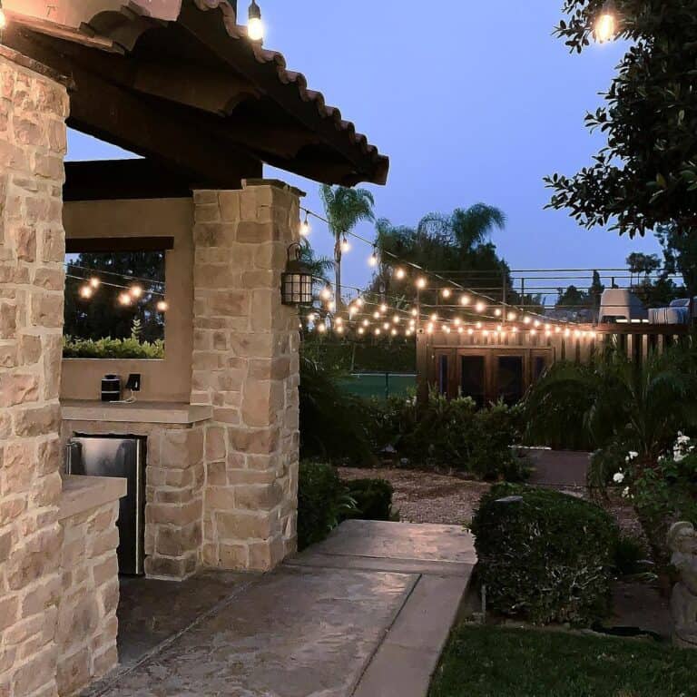 String Lights for an Illuminated Pathway