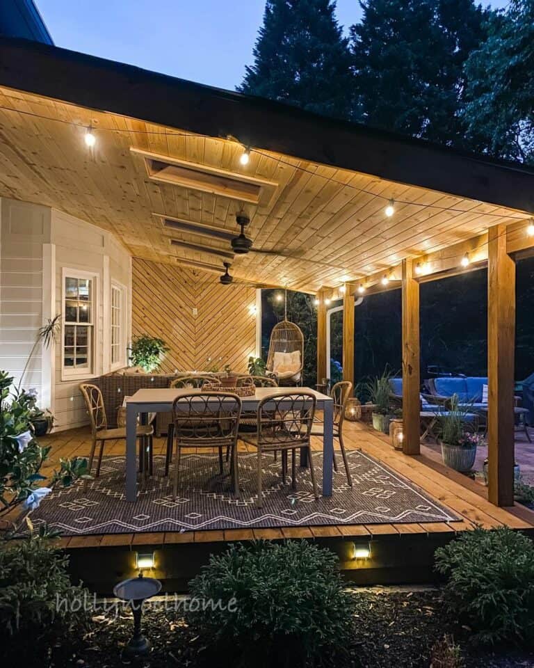 String Light Ideas for Outdoor Dining