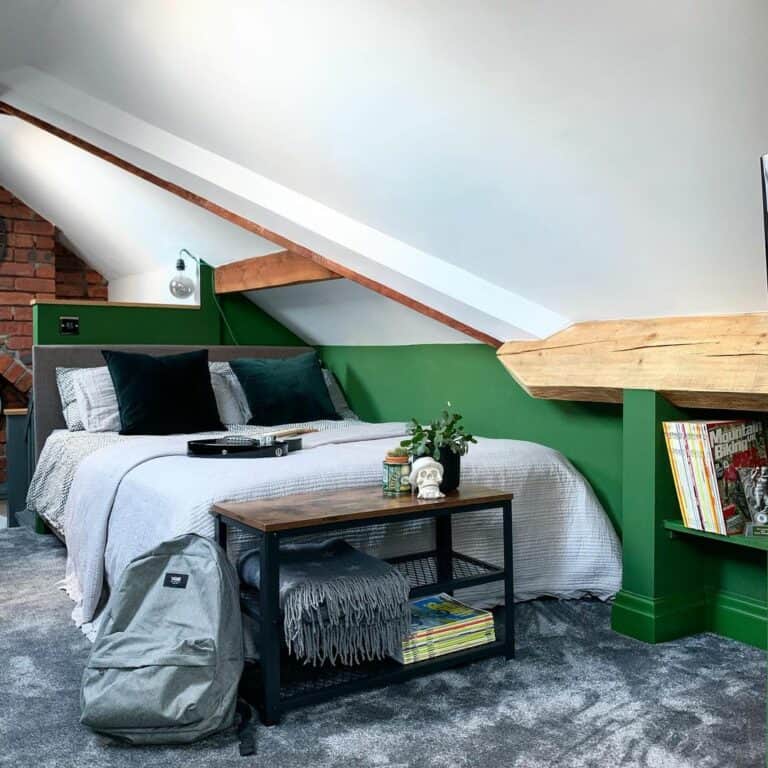 Separating a Lower Wall From a Slanted Ceiling