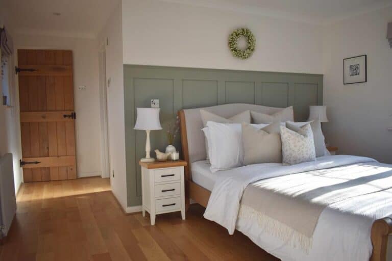 Farmhouse Door Into a Peaceful Bedroom