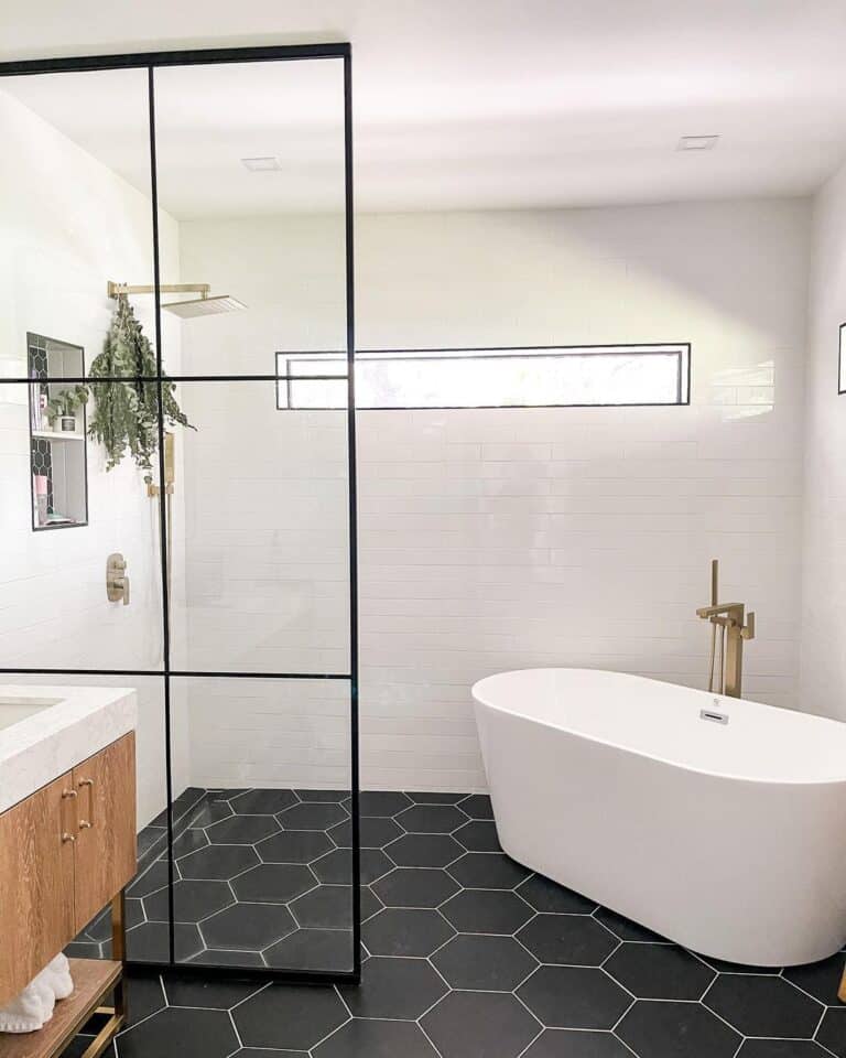 White Subway Tile with White Grout