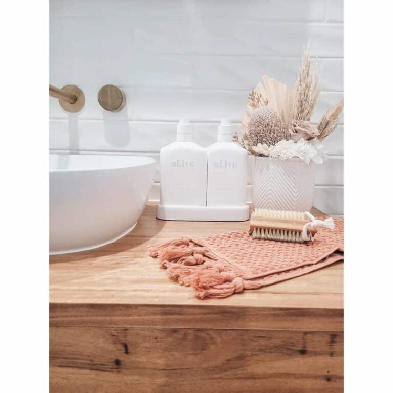 Natural Vanity With Vessel Sink