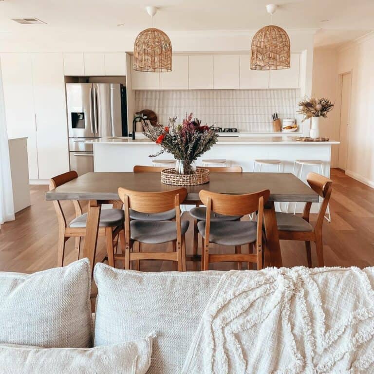 Wood and White Scandinavian-styled Space