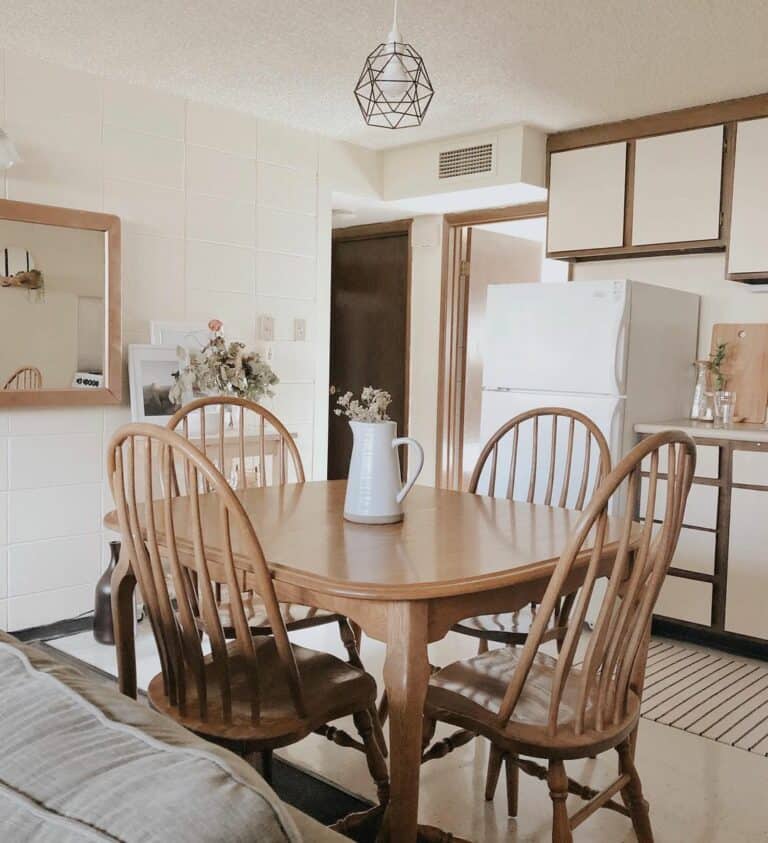 Classic Wood and White Kitchen