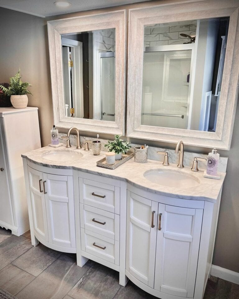 Beige Walls Emphasize White Elements