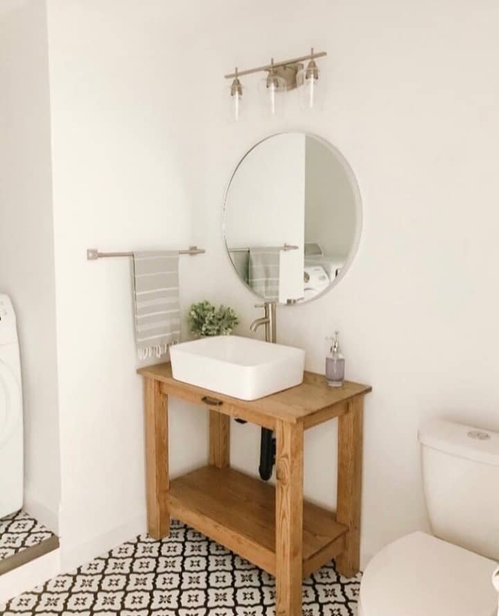 Fun Tile Flooring Meet White Walls