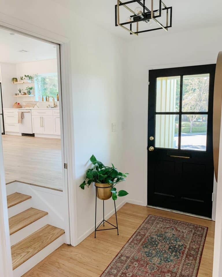 Wood Flooring Used To Blend Spaces