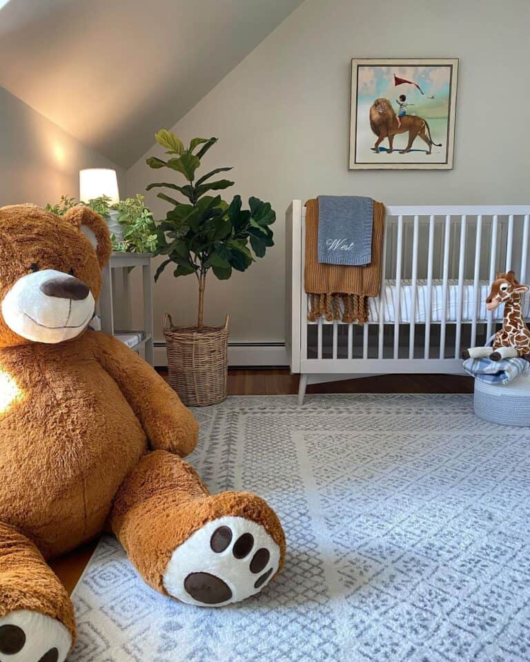 Nursery with Vaulted Ceiling