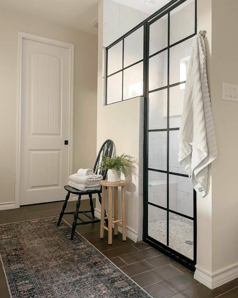 Rustic Elegance in the Shower