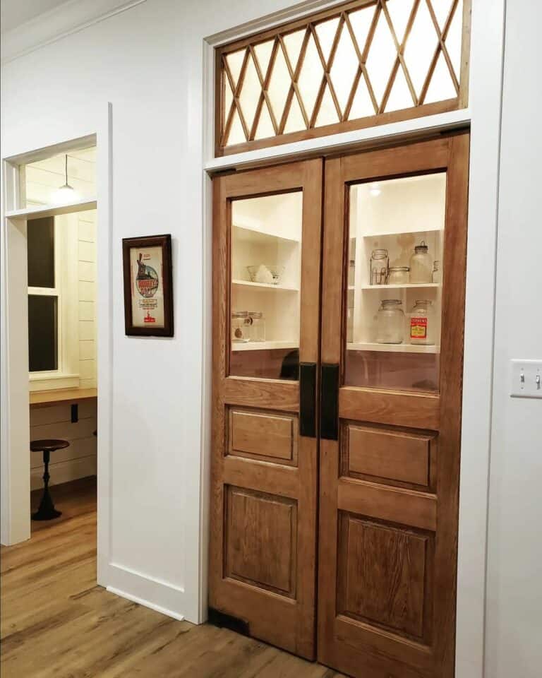 Oak Colonial Transom Window