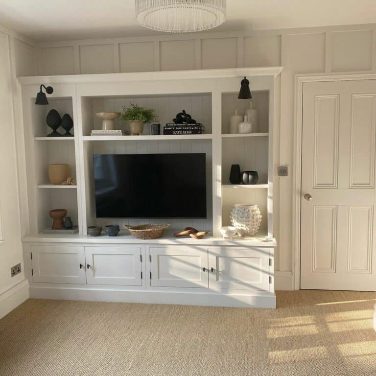 Monochromatic TV Room Ideas