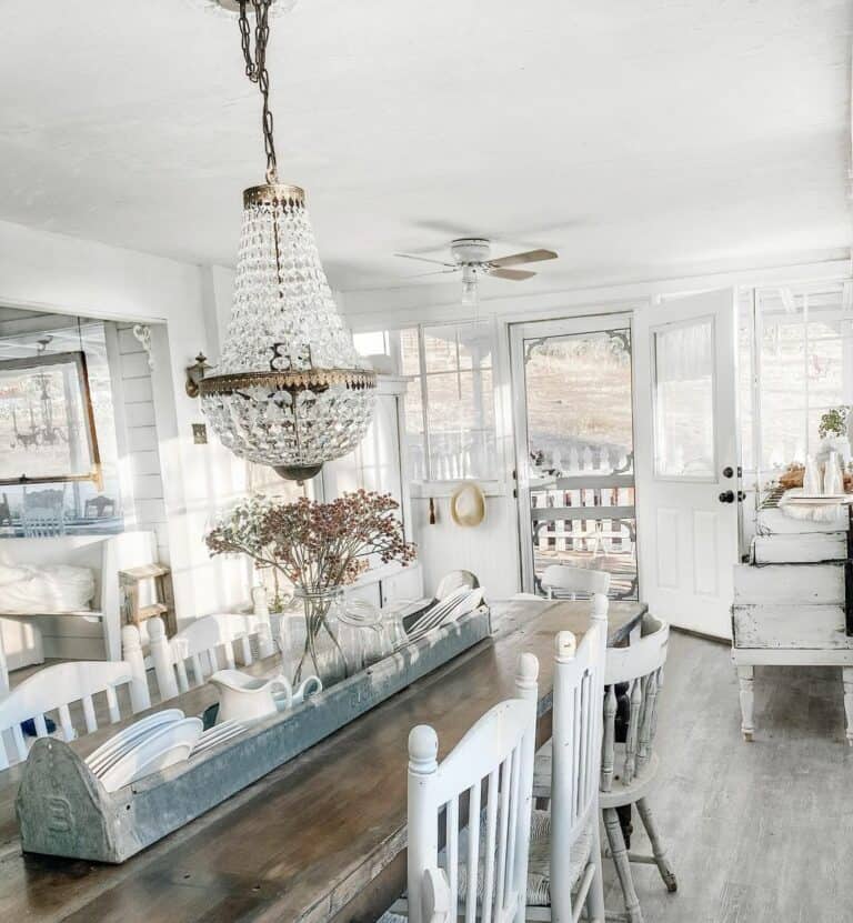 Galvanized Centerpiece Tray for a Glamorous Farmhouse Table
