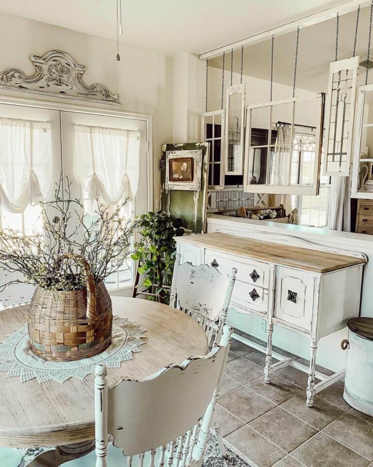 French Cottage Dining Centerpieces for Spring