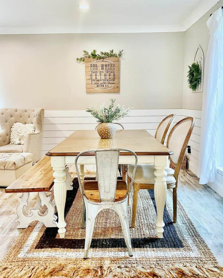 Charming Farmhouse Dining Table