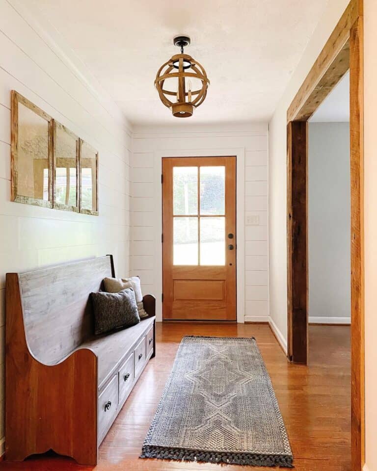 Wooden Ball Chandelier