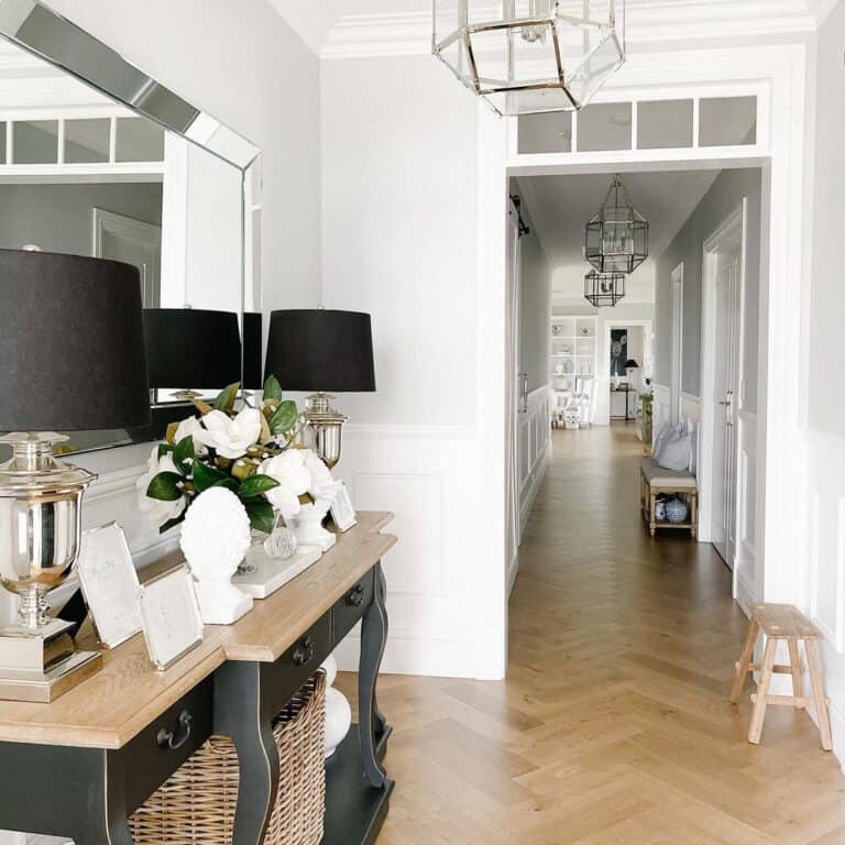 Hallway Lighting Ideas in Modern Farmhouse