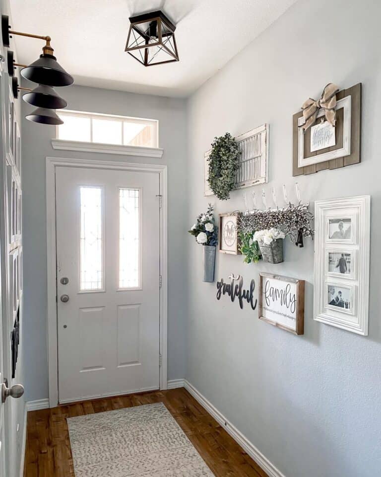Blue Hallway Light Fixtures