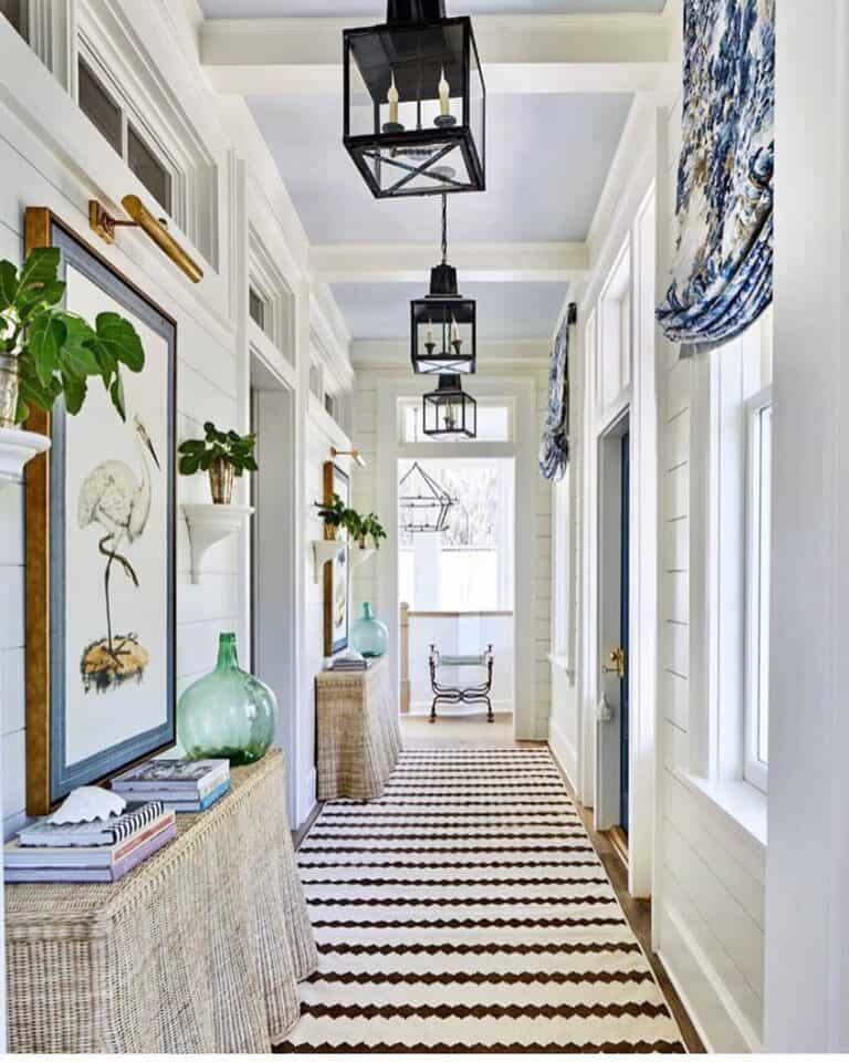 Coastal Farmhouse Hallway
