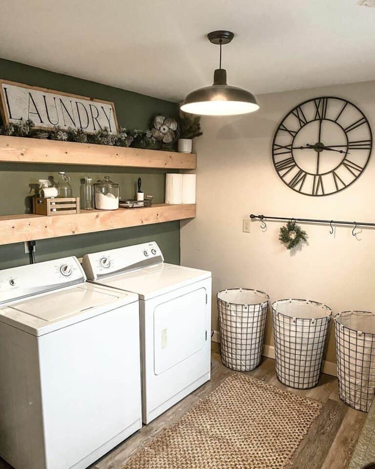 Black Metal Wire Laundry Basket Ideas